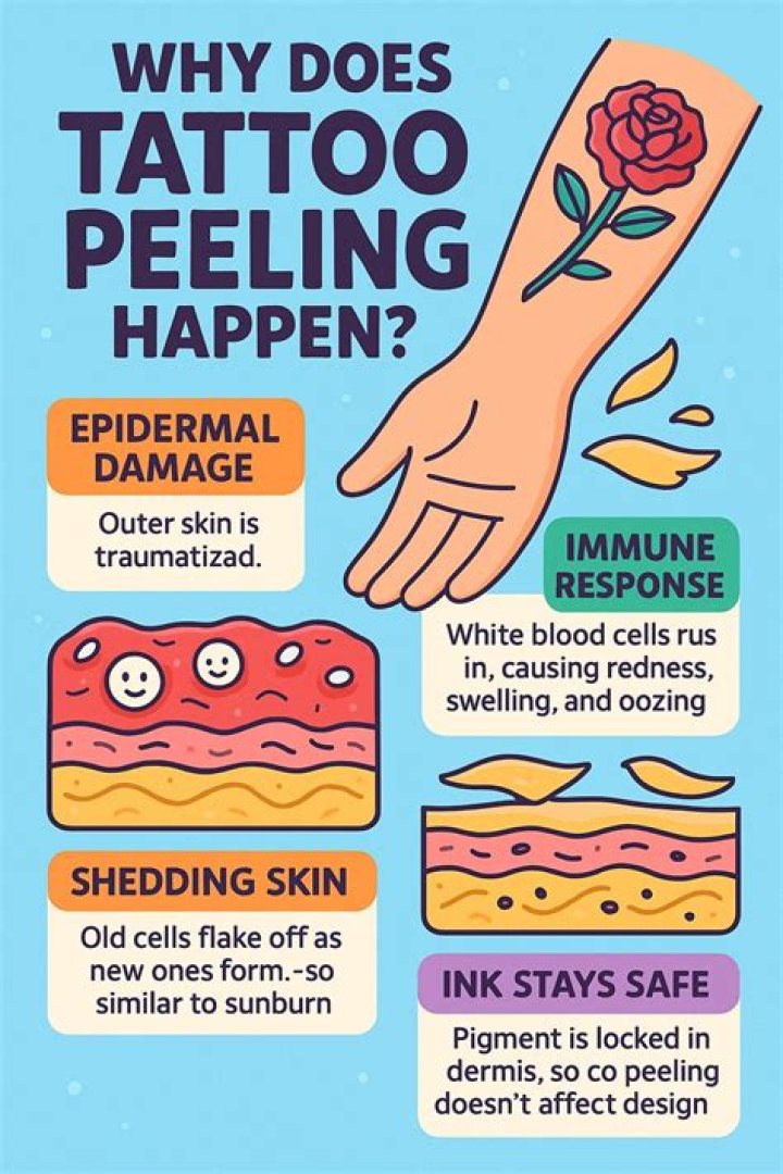 How often should you moisturize a peeling tattoo?