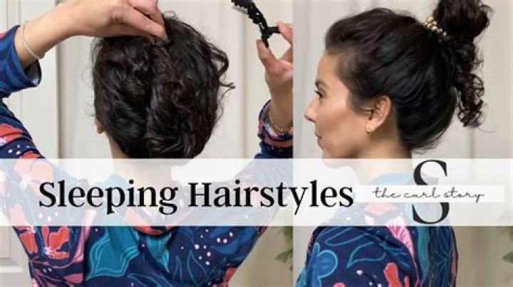 How should I wear my hair while sleeping?