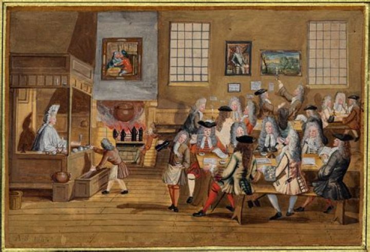 How were houses lit in the 1700s?