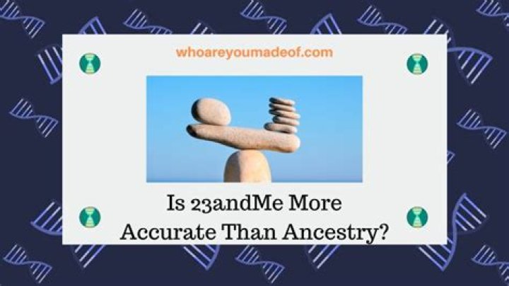 Is 23andMe better than ancestry?