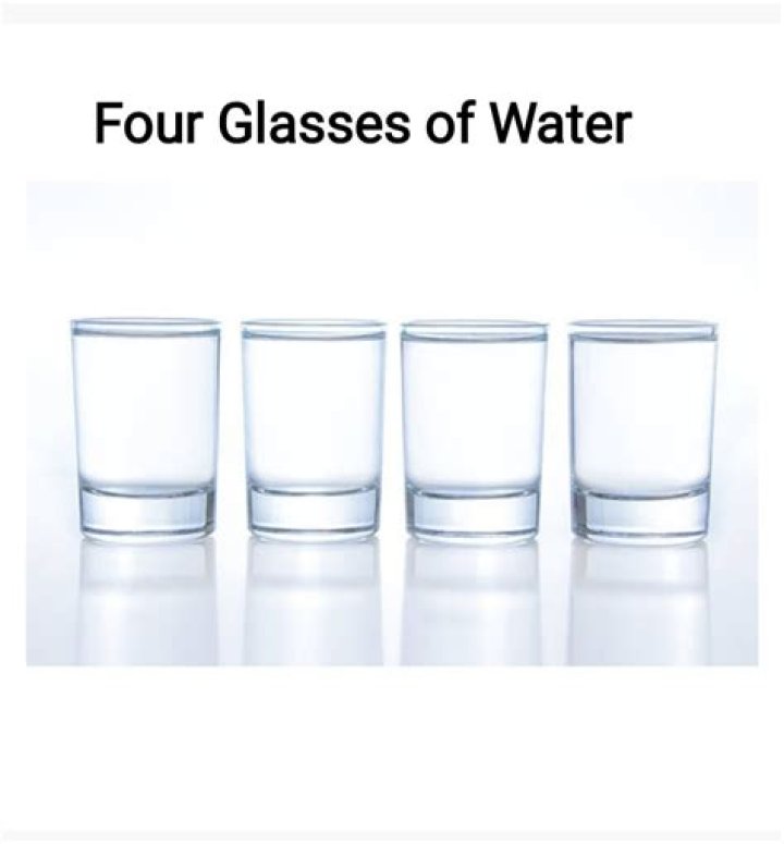 Is 4 glasses of water a day enough?