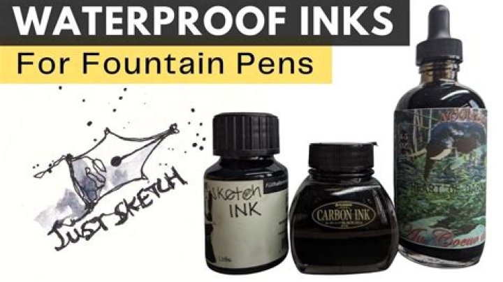 Is Chinese ink waterproof?