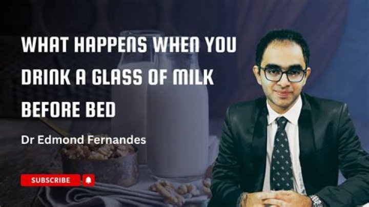 Is drinking a glass of milk before bed good?