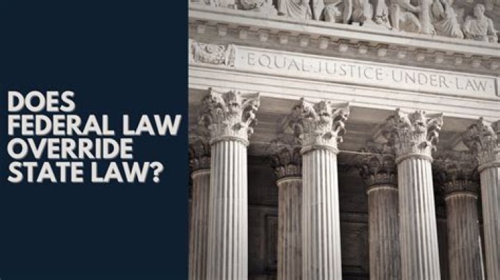 Is federal law above state law?