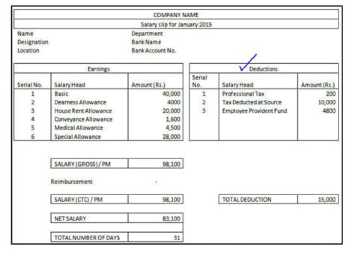 Is gratuity deducted from salary?