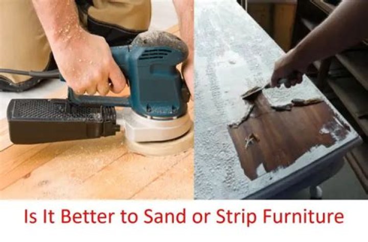 Is it better to sand or strip furniture?