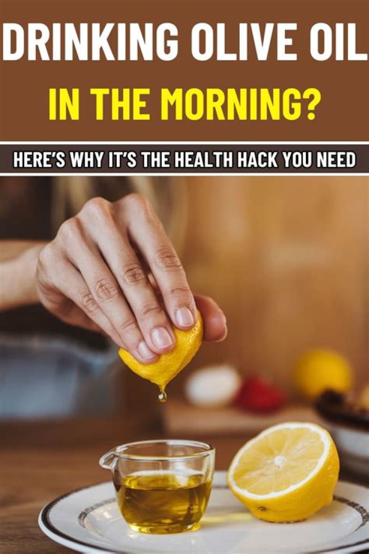 Is it good to drink olive oil in the morning?