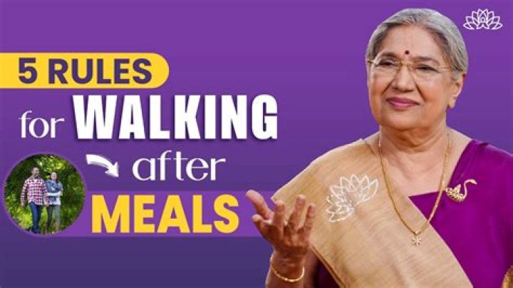 Is it good to walk immediately after eating?