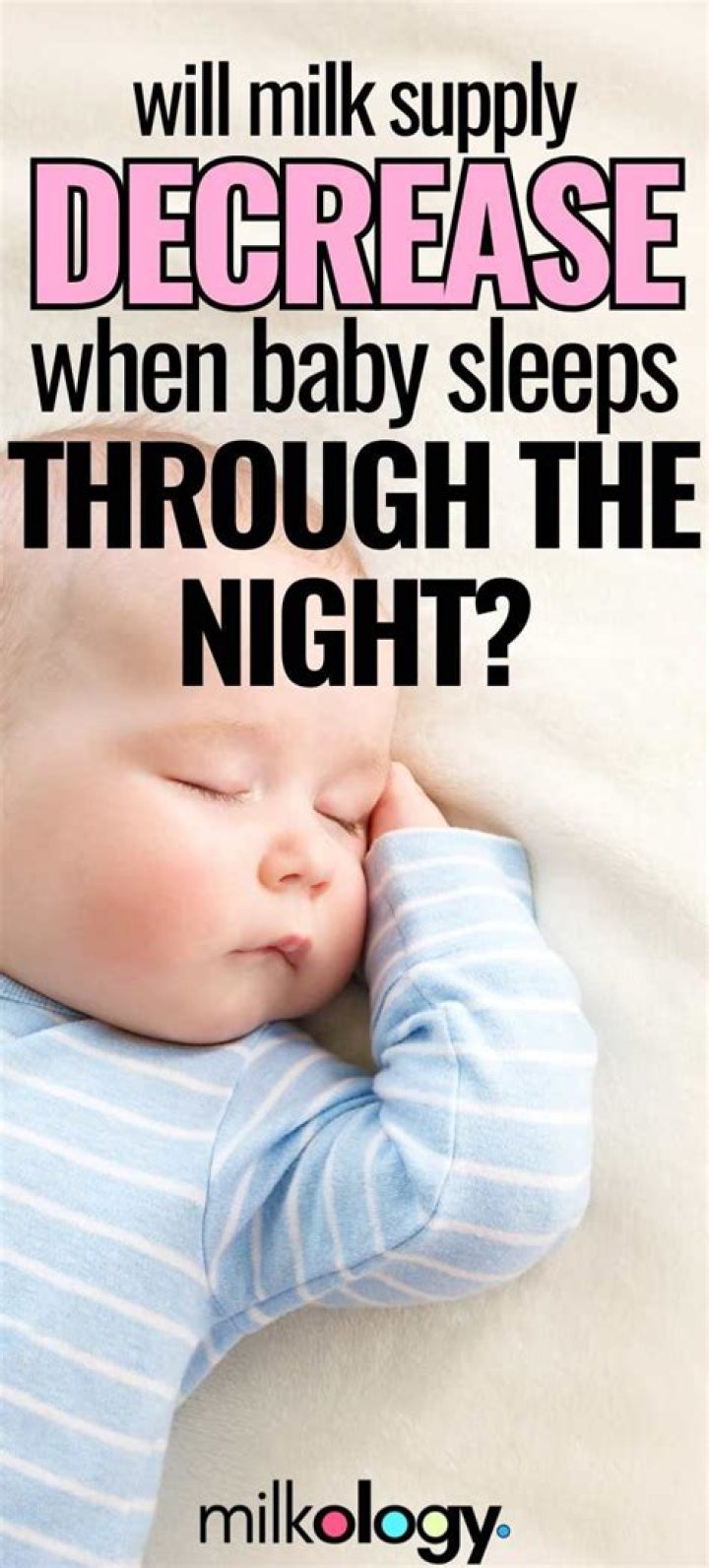 Is it OK if my 3 week old sleeps through the night?