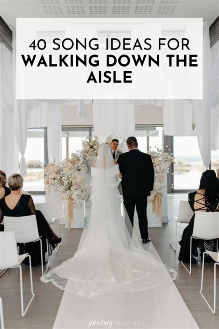 Is it OK to walk down the aisle alone?