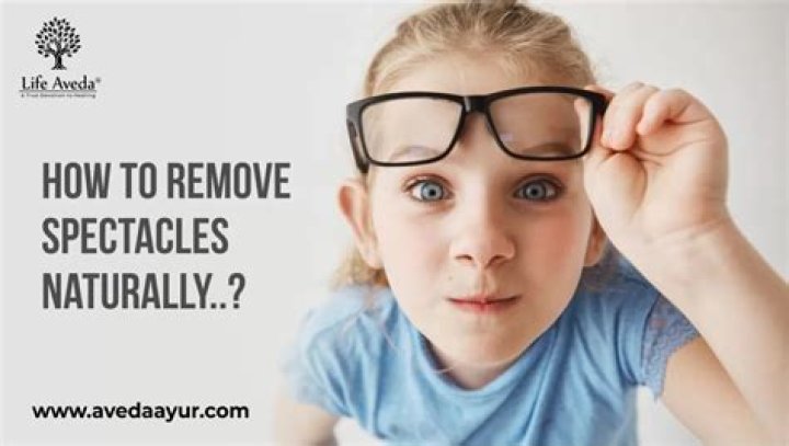 Is it possible to remove spectacles naturally?