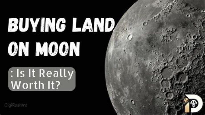 Is it worth buying land on moon?