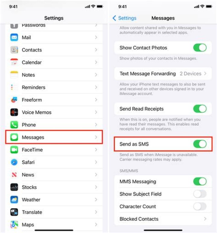 Is SMS a normal text message?