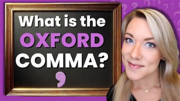 Is the Oxford comma?