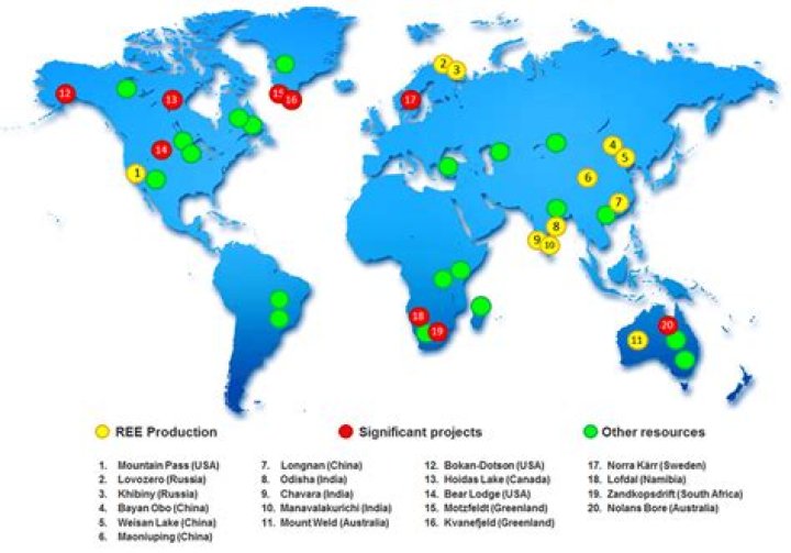 Is vanadium a rare earth?