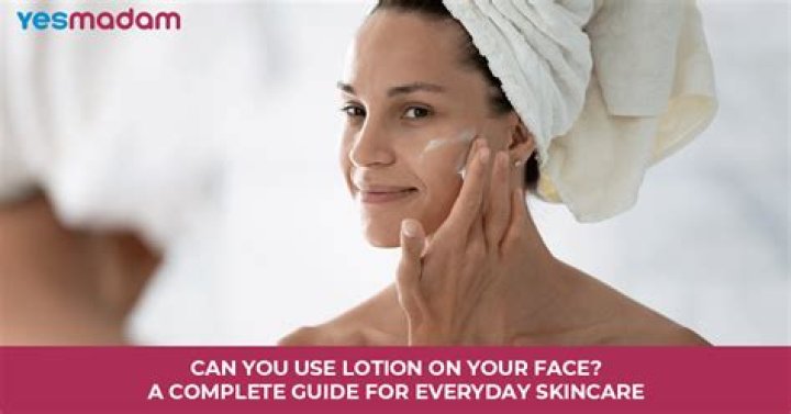 Should I put lotion on my face before bed?
