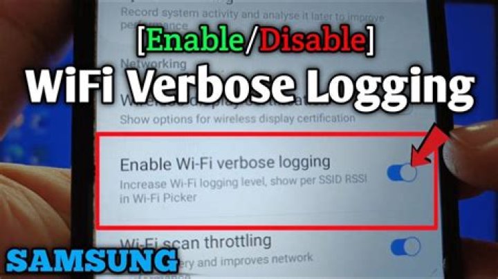 Should I turn on WIFI verbose logging?