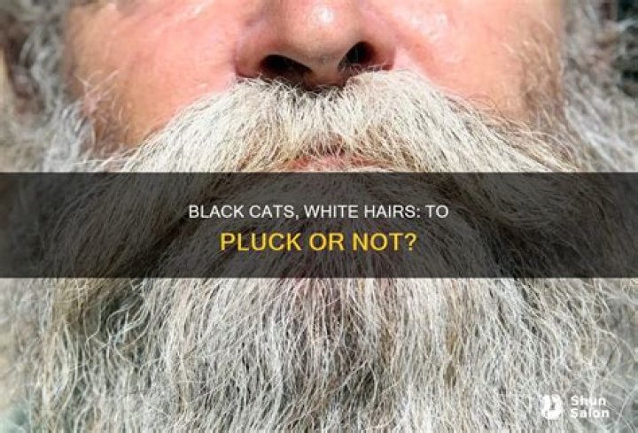 Should you pluck white hair?