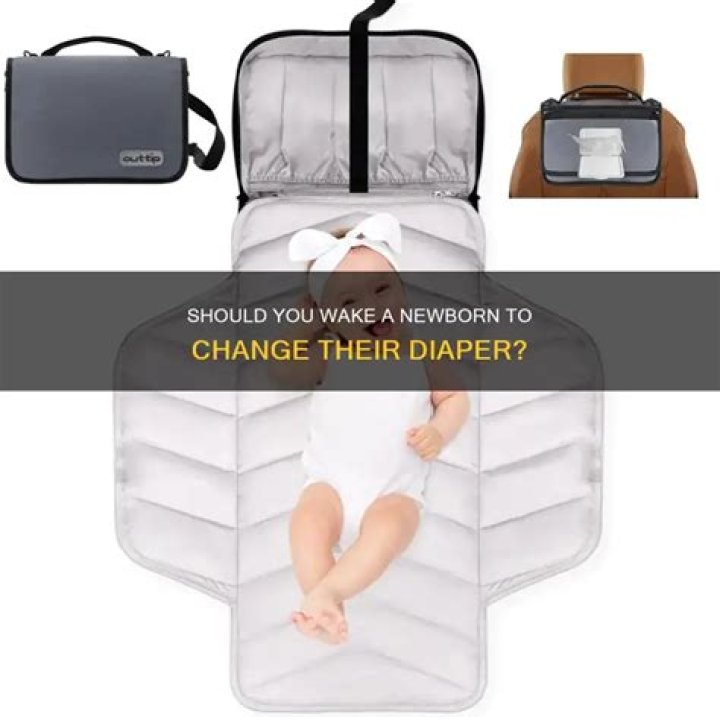 Should you wake a newborn to change their diaper?