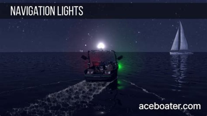 What action should you take if you are approaching another boat at night and see a white light?