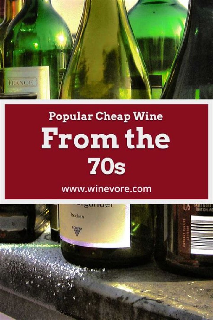 What alcohol was popular in the 70s?