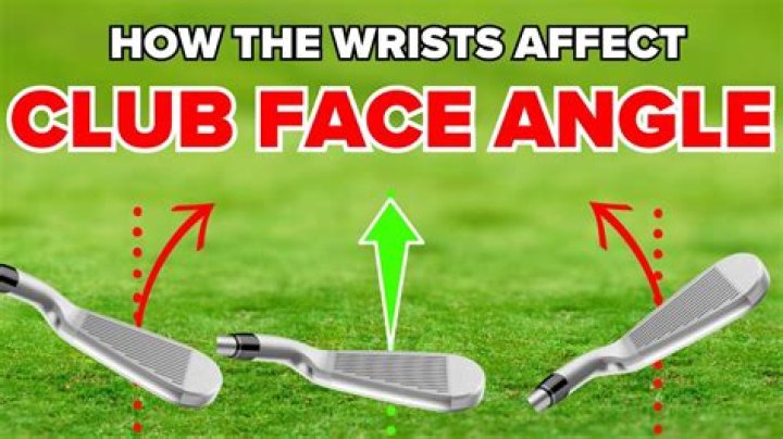 What angle should the club be at address?