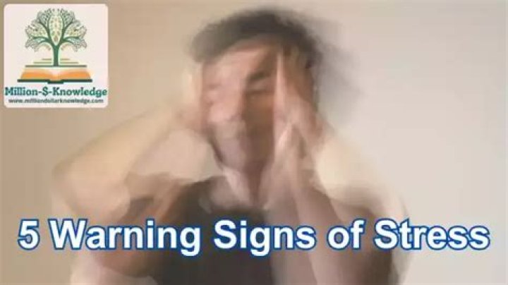 What are 5 warning signs of stress?