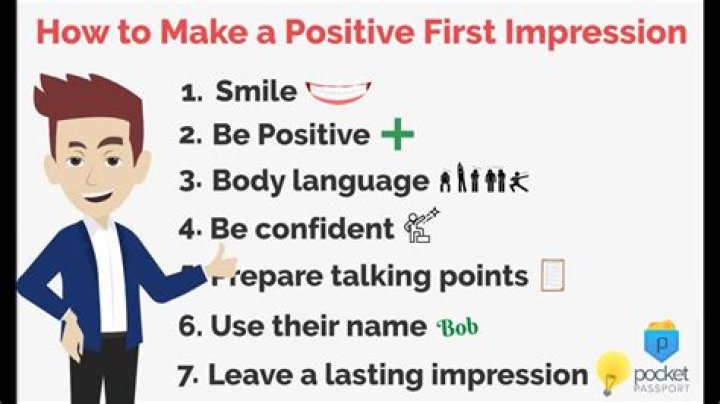 What are first impressions based on?