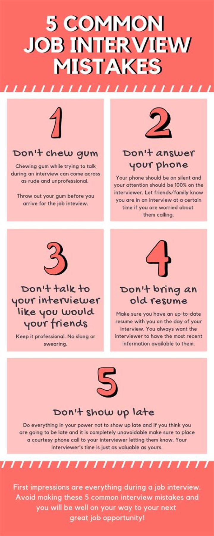 What are some of the common mistakes made by interviewees?