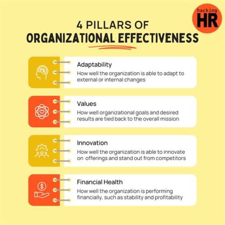 What are the 4 perspective of organizational effectiveness?