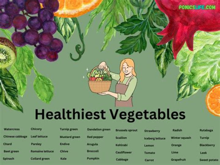 What are the 5 most healthy vegetables?