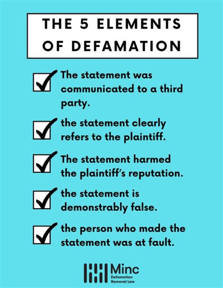 What are the requirements to take defamation cases?