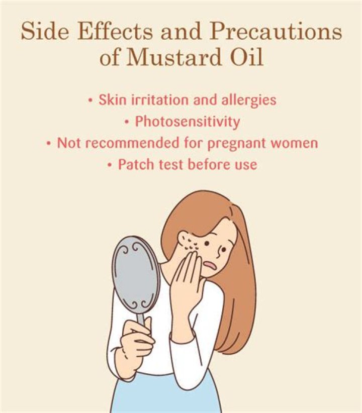 What are the side effects of mustard oil?