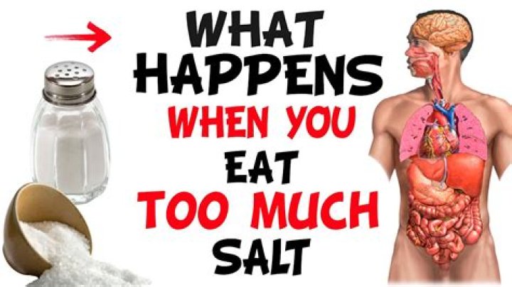 What are the symptoms of too much salt?