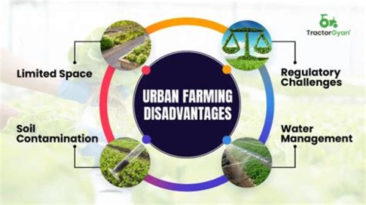 What are two ecological disadvantages of greatly increasing urban farming?