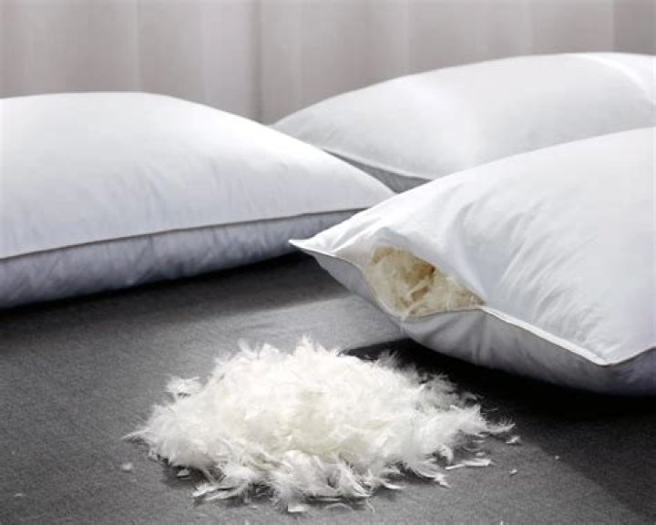 What are weighted pillows filled with?