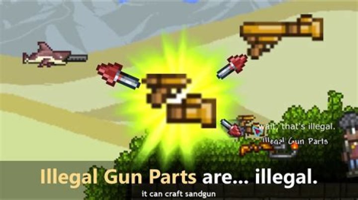 What can you make with illegal gun parts Terraria?