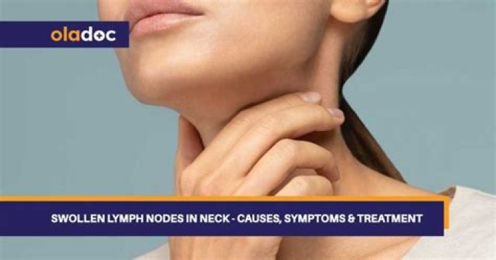 What cancers cause swollen neck lymph nodes?