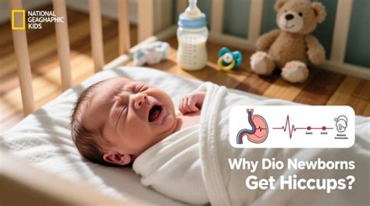 What causes hiccups in newborns?
