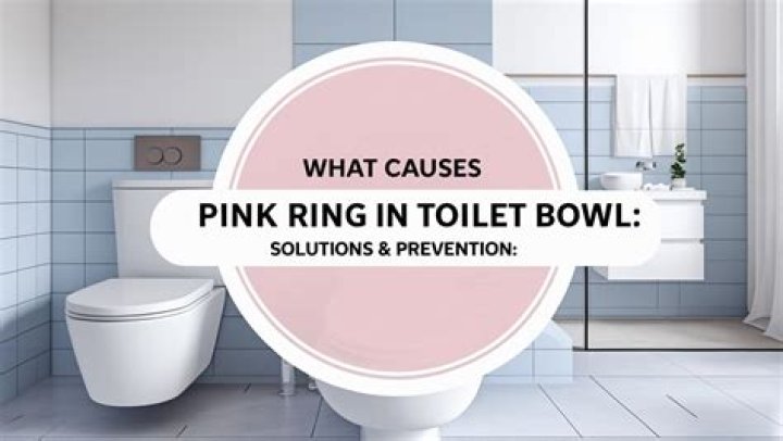 What causes pink ring in toilet?