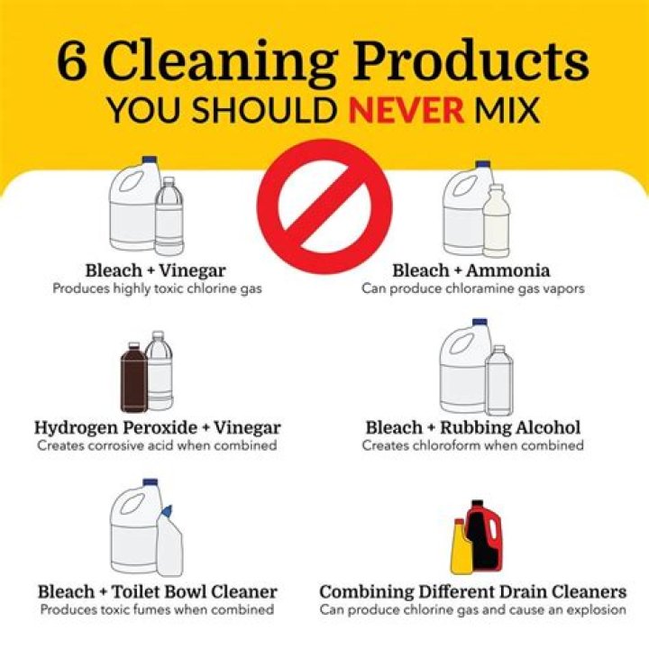 What chemicals should you not mix?