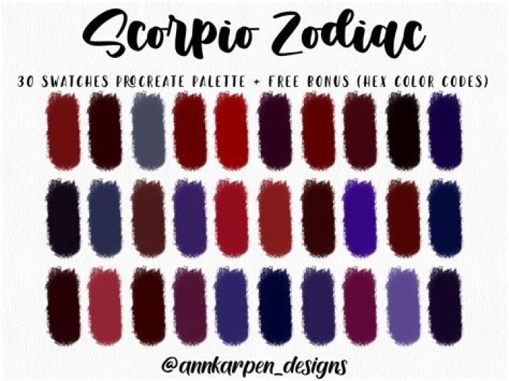 What color do Scorpios like?