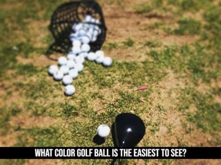 What color golf ball is easiest in the air?