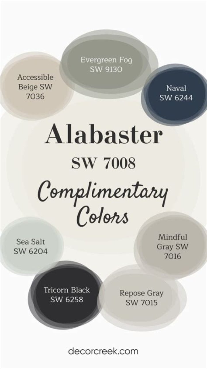 What compliments Alabaster?