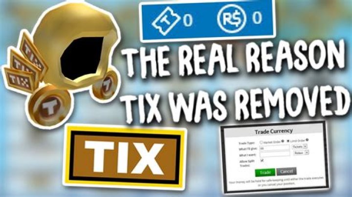 What day was Tix removed from Roblox?