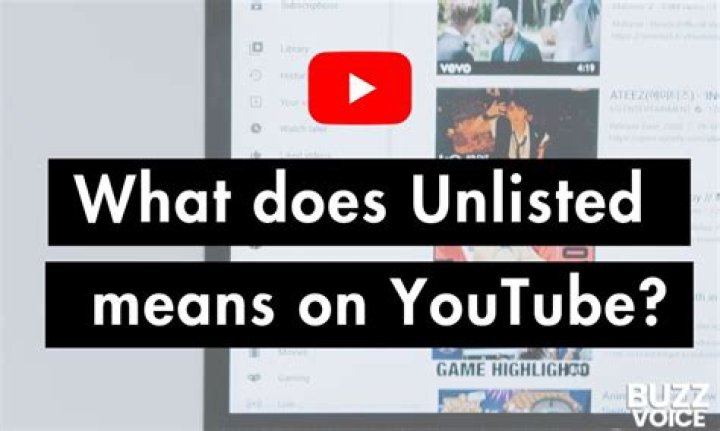 What do unlisted means?