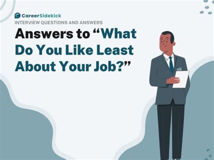 What do you care least in a job?