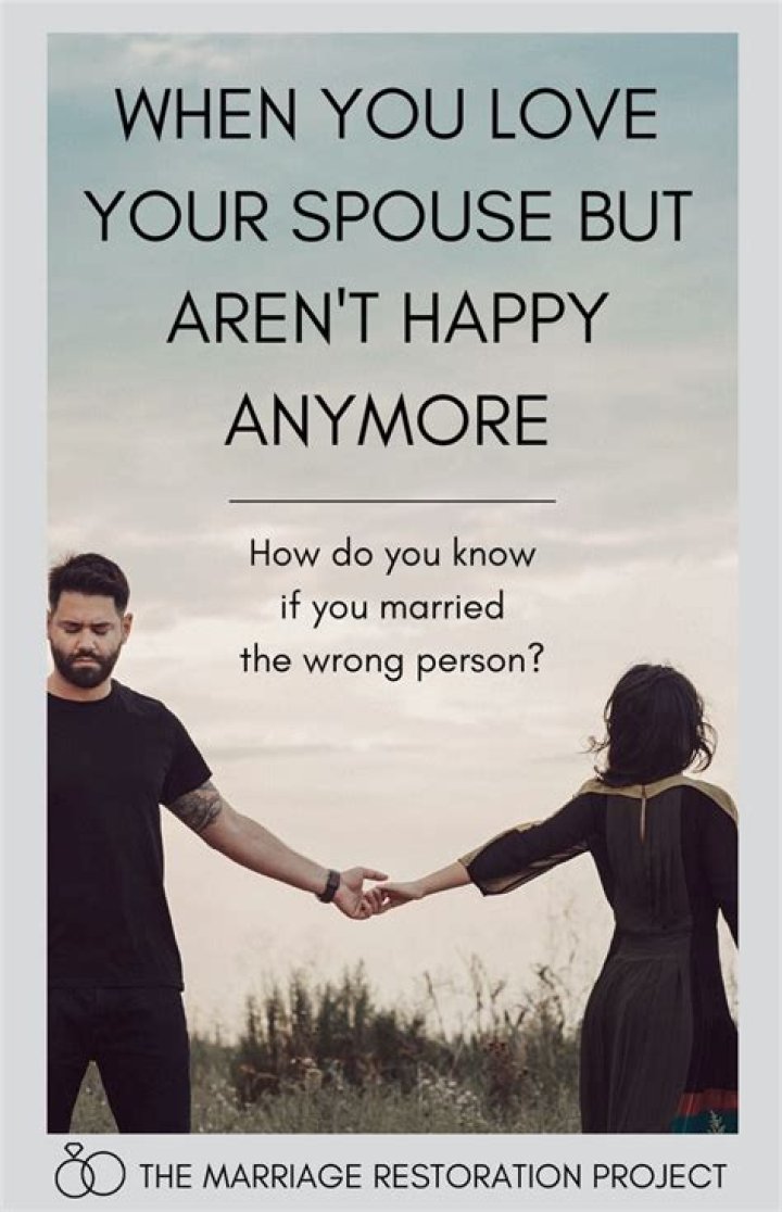 What do you do when you are not happy in your marriage?