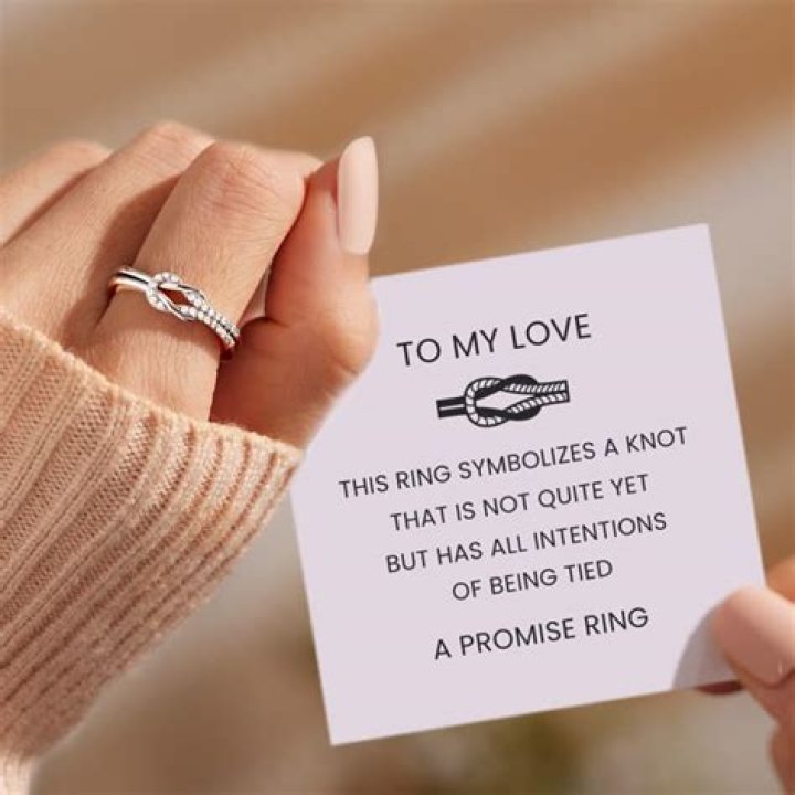What do you say when giving an eternity ring?