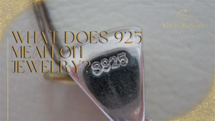 What does 925 mean on a ring?